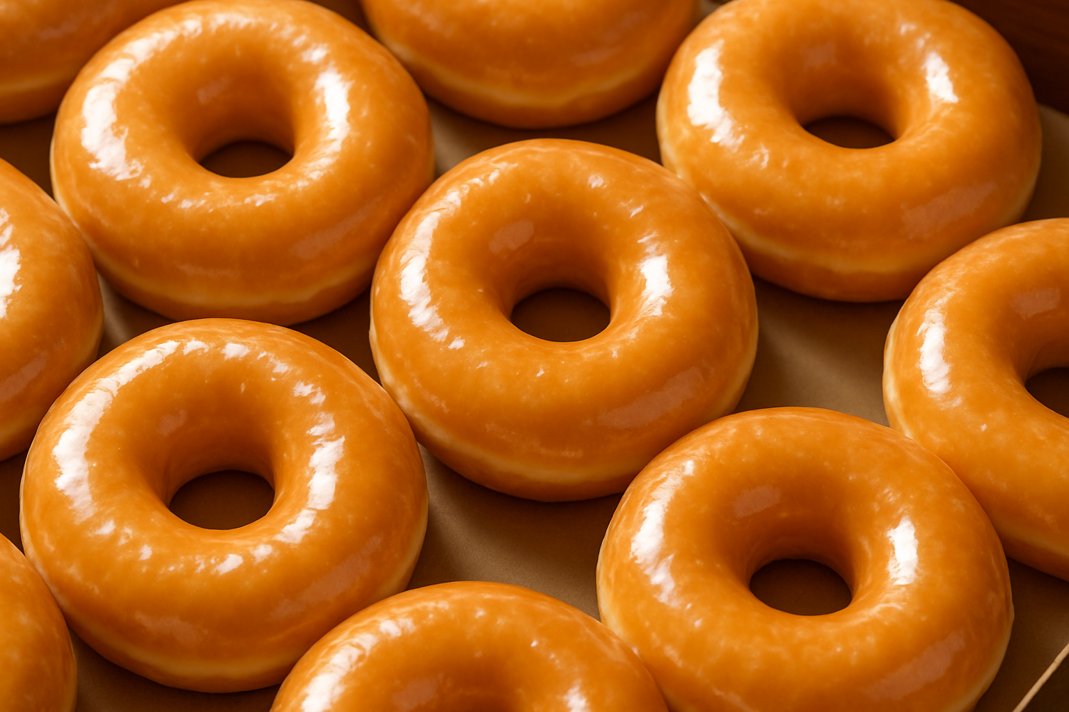 Glazed Krispy Kreme donuts’